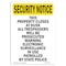 Signmission OSHA Security Sign, 10" Height, Rigid Plastic, This Property Closes At Dusk All, Portrait OS-SN-P-710-V-11784 - alternate 1